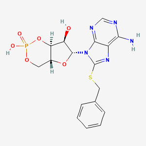 molecular formula C17H18N5O6PS B1220909 8-S-Benzyl cyclic amp CAS No. 32487-38-0