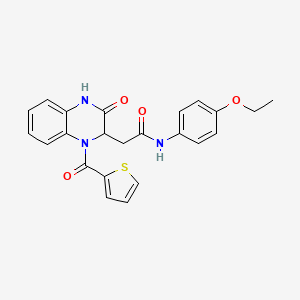 N~1~-(4-ethoxyphenyl)-2-[3-oxo-1-(2-thienylcarbonyl)-1,2,3,4-tetrahydro-2-quinoxalinyl]acetamide