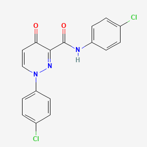 N,1-bis(4-chlorophenyl)-4-oxo-1,4-dihydropyridazine-3-carboxamide