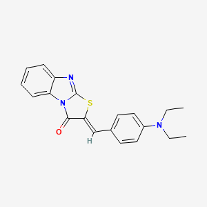 (2Z)-2-[4-(diethylamino)benzylidene][1,3]thiazolo[3,2-a]benzimidazol-3(2H)-one