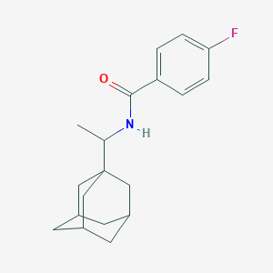 N-[1-(adamantan-1-yl)ethyl]-4-fluorobenzamide