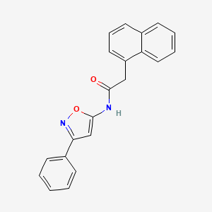 2-(naphthalen-1-yl)-N-(3-phenyl-1,2-oxazol-5-yl)acetamide