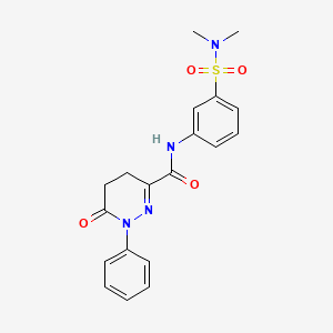 N-[3-(dimethylsulfamoyl)phenyl]-6-oxo-1-phenyl-1,4,5,6-tetrahydropyridazine-3-carboxamide