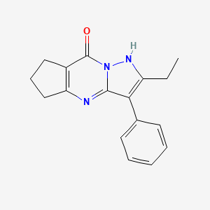 2-ethyl-3-phenyl-4,5,6,7-tetrahydro-8H-cyclopenta[d]pyrazolo[1,5-a]pyrimidin-8-one