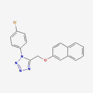 1-(4-bromophenyl)-5-[(naphthalen-2-yloxy)methyl]-1H-tetrazole