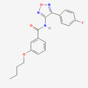 3-butoxy-N-[4-(4-fluorophenyl)-1,2,5-oxadiazol-3-yl]benzamide