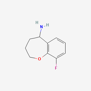 9-Fluoro-2,3,4,5-tetrahydro-1-benzoxepin-5-amine