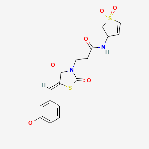 N-(1,1-dioxido-2,3-dihydrothiophen-3-yl)-3-[(5Z)-5-(3-methoxybenzylidene)-2,4-dioxo-1,3-thiazolidin-3-yl]propanamide