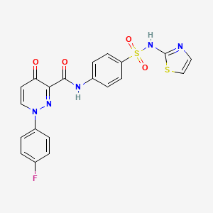 1-(4-fluorophenyl)-4-oxo-N-[4-(1,3-thiazol-2-ylsulfamoyl)phenyl]-1,4-dihydropyridazine-3-carboxamide