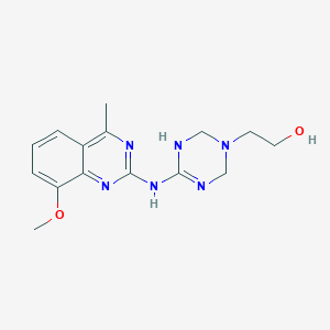 2-{4-[(8-methoxy-4-methylquinazolin-2-yl)amino]-3,6-dihydro-1,3,5-triazin-1(2H)-yl}ethanol