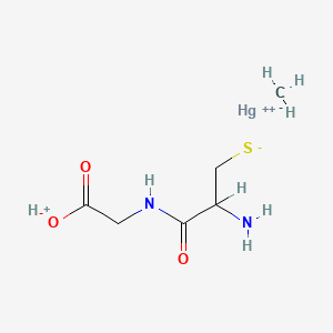 molecular formula C6H12HgN2O3S B1220940 Methylmercury cysteinylglycine CAS No. 70028-75-0
