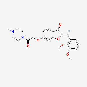 (2Z)-2-(2,3-dimethoxybenzylidene)-6-[2-(4-methylpiperazin-1-yl)-2-oxoethoxy]-1-benzofuran-3(2H)-one