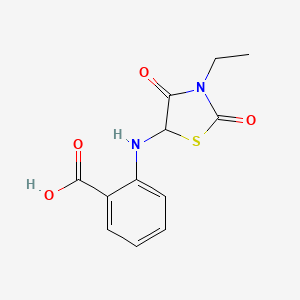 2-[(3-Ethyl-2,4-dioxo-1,3-thiazolidin-5-yl)amino]benzoic acid