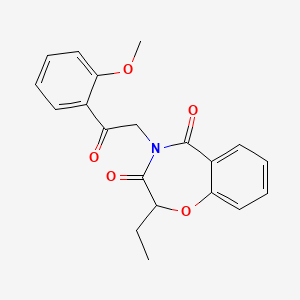 2-ethyl-4-[2-(2-methoxyphenyl)-2-oxoethyl]-1,4-benzoxazepine-3,5(2H,4H)-dione