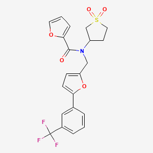 N-(1,1-dioxidotetrahydrothiophen-3-yl)-N-({5-[3-(trifluoromethyl)phenyl]furan-2-yl}methyl)furan-2-carboxamide