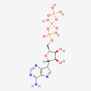 molecular formula C11H17N4O13P3 B1220949 9-Deazaadenosine triphosphate CAS No. 86568-55-0
