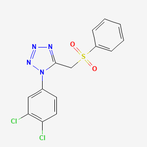 1-(3,4-dichlorophenyl)-5-[(phenylsulfonyl)methyl]-1H-tetrazole