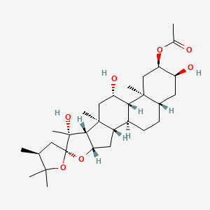 molecular formula C30H48O7 B1220955 22-epi-Hippurin-1 CAS No. 66536-82-1