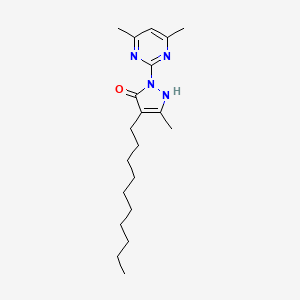 4-decyl-1-(4,6-dimethylpyrimidin-2-yl)-3-methyl-1H-pyrazol-5-ol