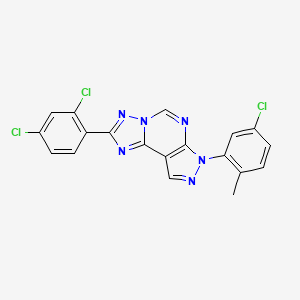 7-(5-chloro-2-methylphenyl)-2-(2,4-dichlorophenyl)-7H-pyrazolo[4,3-e][1,2,4]triazolo[1,5-c]pyrimidine