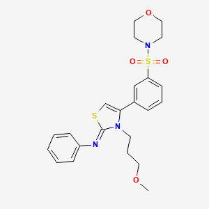 N-[(2Z)-3-(3-methoxypropyl)-4-[3-(morpholin-4-ylsulfonyl)phenyl]-1,3-thiazol-2(3H)-ylidene]aniline