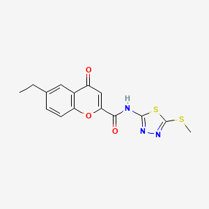 6-ethyl-N-[5-(methylsulfanyl)-1,3,4-thiadiazol-2-yl]-4-oxo-4H-chromene-2-carboxamide