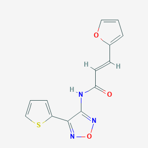 (2E)-3-(furan-2-yl)-N-[4-(thiophen-2-yl)-1,2,5-oxadiazol-3-yl]prop-2-enamide