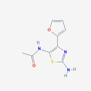 Acetamide, N-[2-amino-4-(2-furanyl)-5-thiazolyl]-