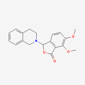 3-(3,4-dihydroisoquinolin-2(1H)-yl)-6,7-dimethoxy-2-benzofuran-1(3H)-one