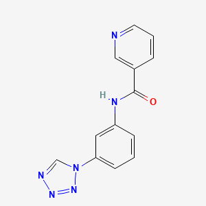 molecular formula C13H10N6O B12209691 N-[3-(tetrazol-1-yl)phenyl]pyridine-3-carboxamide CAS No. 883295-57-6