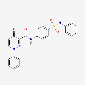 N-{4-[methyl(phenyl)sulfamoyl]phenyl}-4-oxo-1-phenyl-1,4-dihydropyridazine-3-carboxamide