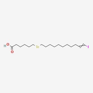 molecular formula C17H31IO2Te B1220972 6-(11-Iodoundec-10-enyltellanyl)hexanoic acid 