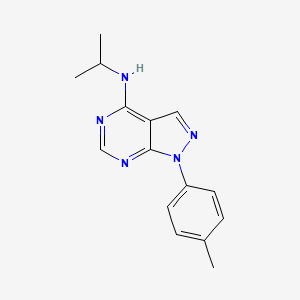 molecular formula C15H17N5 B12209720 1-(4-methylphenyl)-N-(propan-2-yl)-1H-pyrazolo[3,4-d]pyrimidin-4-amine 