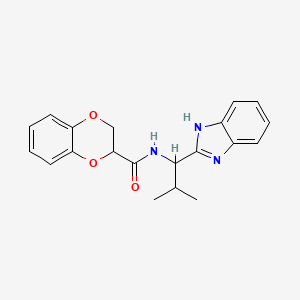 N-[1-(1H-benzimidazol-2-yl)-2-methylpropyl]-2,3-dihydro-1,4-benzodioxine-2-carboxamide