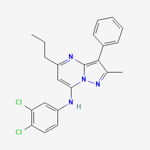 N-(3,4-dichlorophenyl)-2-methyl-3-phenyl-5-propylpyrazolo[1,5-a]pyrimidin-7-amine