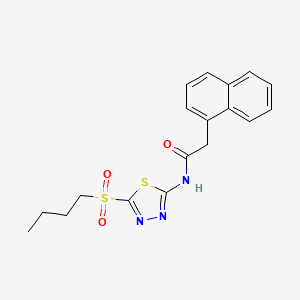 N-[(2Z)-5-(butylsulfonyl)-1,3,4-thiadiazol-2(3H)-ylidene]-2-(naphthalen-1-yl)acetamide