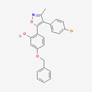 5-(Benzyloxy)-2-[4-(4-bromophenyl)-3-methyl-1,2-oxazol-5-yl]phenol