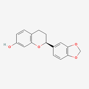 molecular formula C16H14O4 B1220988 7-Hydroxy-3',4'-methylenedioxyflavan 