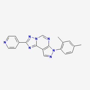 10-(2,4-Dimethylphenyl)-4-(pyridin-4-yl)-3,5,6,8,10,11-hexaazatricyclo[7.3.0.0^{2,6}]dodeca-1(9),2,4,7,11-pentaene