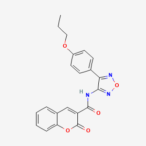 2-oxo-N-[4-(4-propoxyphenyl)-1,2,5-oxadiazol-3-yl]-2H-chromene-3-carboxamide