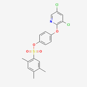 4-[(3,5-Dichloropyridin-2-yl)oxy]phenyl 2,4,5-trimethylbenzene-1-sulfonate