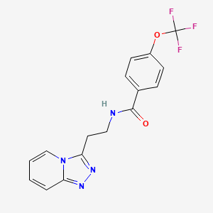 N-[2-([1,2,4]triazolo[4,3-a]pyridin-3-yl)ethyl]-4-(trifluoromethoxy)benzamide