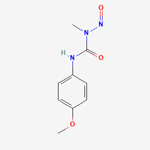 molecular formula C9H11N3O3 B1220995 N-Methyl-N'-(p-methoxyphenyl)-N-nitrosourea CAS No. 25355-59-3