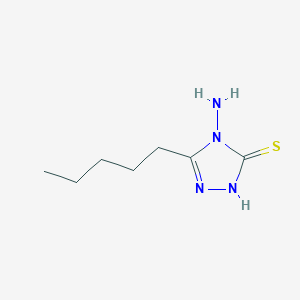 3H-1,2,4-Triazole-3-thione, 4-amino-2,4-dihydro-5-pentyl-