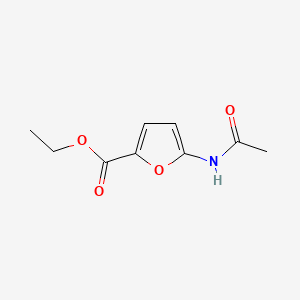 molecular formula C9H11NO4 B1221006 Ethyl 5-acetamido-2-furoate CAS No. 777-50-4