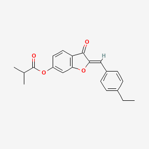 2-[(4-Ethylphenyl)methylene]-3-oxobenzo[3,4-b]furan-6-yl 2-methylpropanoate