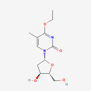 molecular formula C12H18N2O5 B1221011 4-O-Ethylthymidine CAS No. 59495-22-6