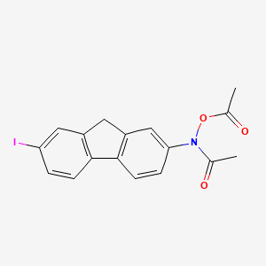 molecular formula C17H14INO3 B1221012 N-(Acetyloxy)-N-(7-iodo-9H-fluoren-2-yl)acetamide CAS No. 43146-76-5