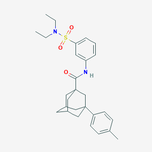 N-[3-(diethylsulfamoyl)phenyl]-3-(4-methylphenyl)adamantane-1-carboxamide