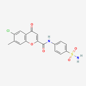 6-chloro-7-methyl-4-oxo-N-(4-sulfamoylphenyl)-4H-chromene-2-carboxamide